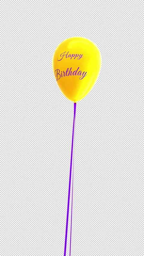 Happy Birthday Balloon Stock Footage 245514295