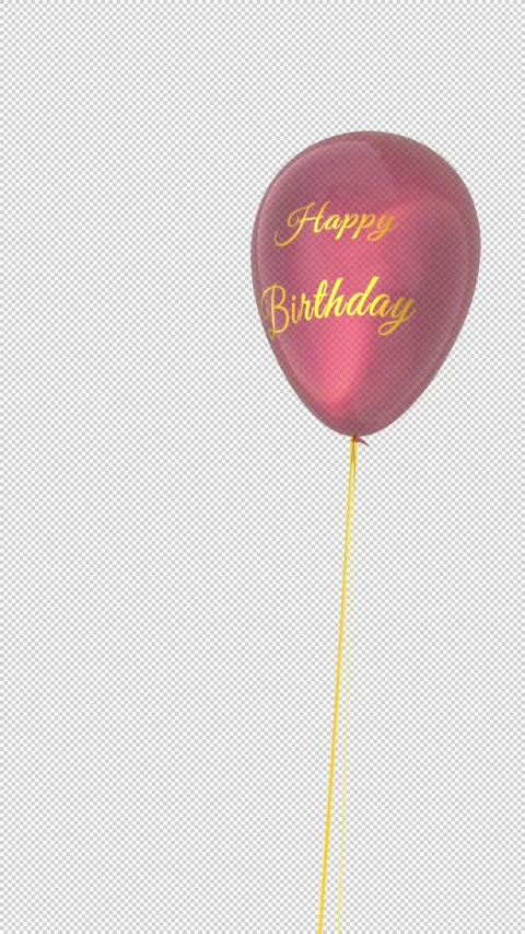 Happy  Birthday Balloons Stock Footage 245514693