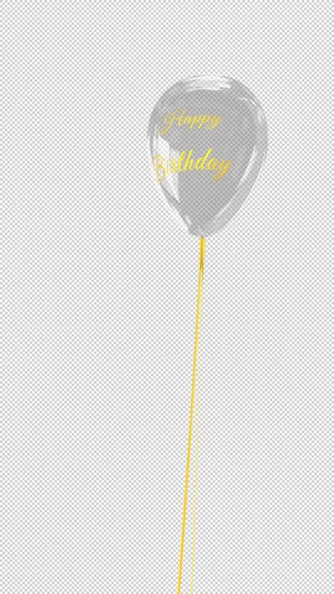 Happy  Birthday Balloons Stock Footage 245514869
