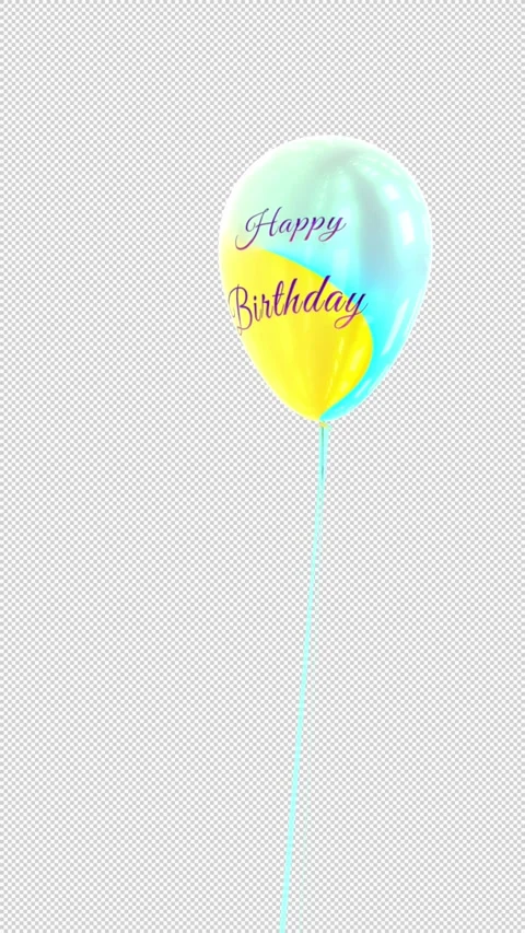 Happy  Birthday Balloons Stock Footage 245514984