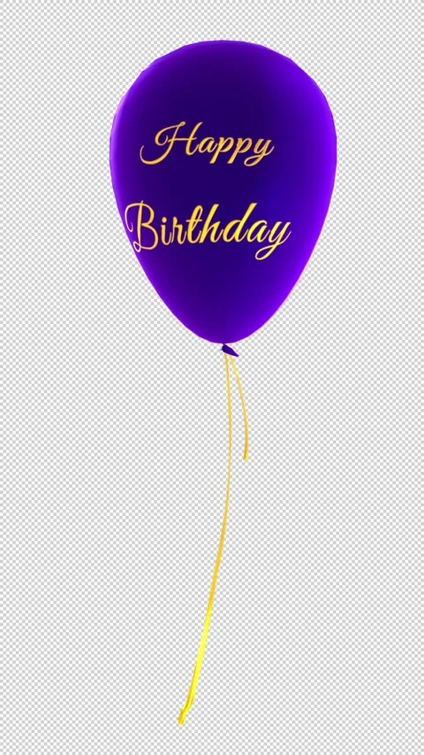 Happy  Birthday Balloons Stock Footage 245515470