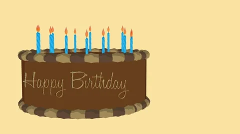 Happy birthday  cake Stock Footage 998980