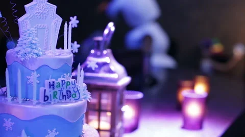 Happy Birthday Cake Stock Footage 60983408