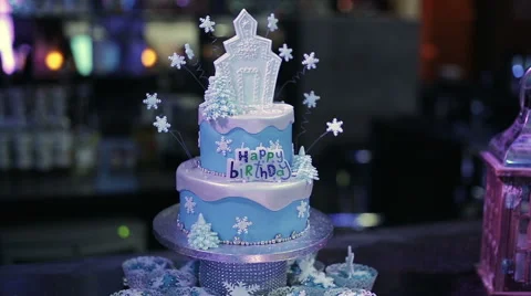 Happy Birthday Cake Stock Footage 60988037