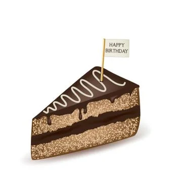 Happy Birthday Cake Stock Illustration
