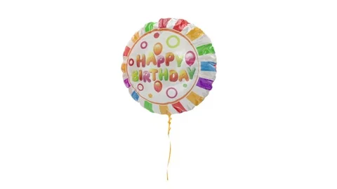 Happy Birthday Celebration Balloon Anima... | Stock Video | Pond5