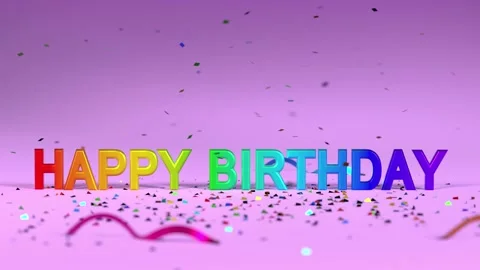 Happy Birthday cracker Stock Footage 239547787