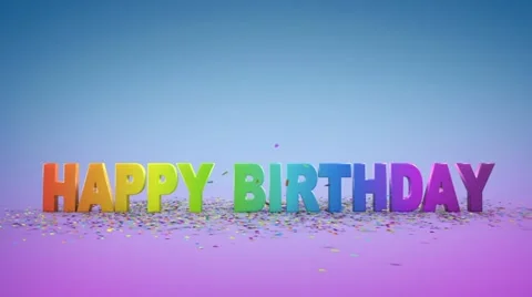 Happy Birthday Stock Footage