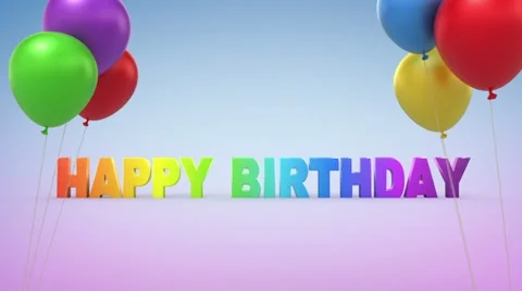 Happy Birthday Stock-Footage 12306007