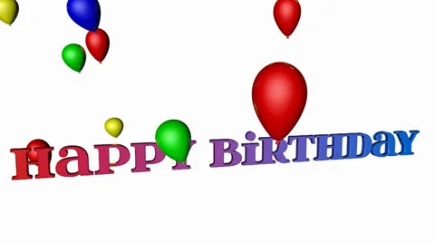 Happy Birthday Stock Footage 25542398
