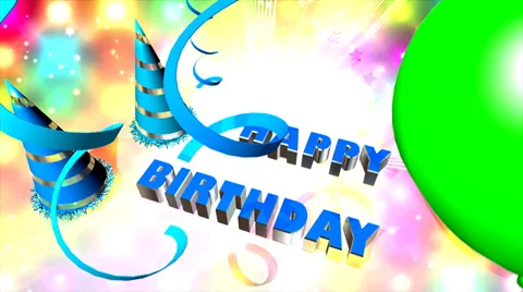 Happy Birthday  Stock Footage 33877688