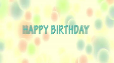 Happy Birthday Stock Footage 41285806