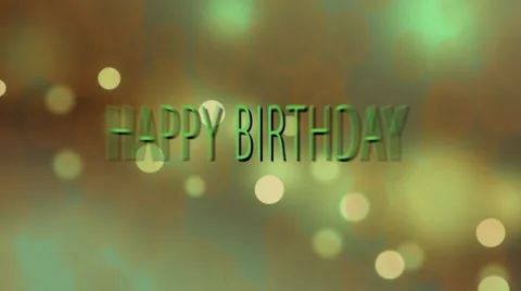 Happy Birthday Stock Footage 43164475