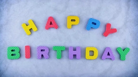 Happy Birthday Video stock 75203248