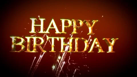 Happy birthday Stock Footage 79736083