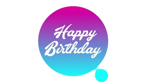 Happy birthday Stock Footage 81181547