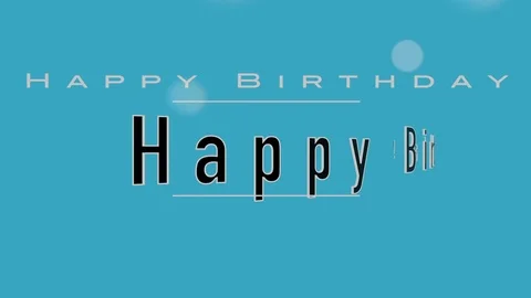 Happy Birthday! Stock Footage 87300853