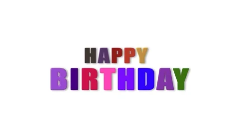 Happy birthday Stock Footage 224934586