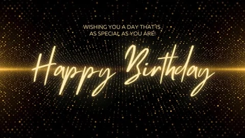 HAPPY BIRTHDAY Stock Footage 260380569