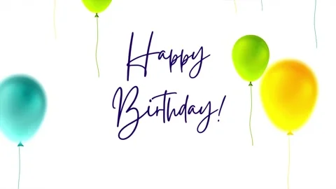HAPPY BIRTHDAY Stock Footage 260380634
