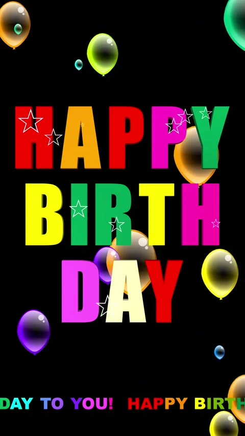 Happy Birthday Stock Footage 286225189