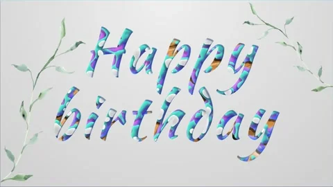 Happy Birthday Stock Footage 327780696