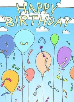 Happy birthday Stock Illustration