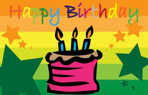 Happy birthday Stock Illustration