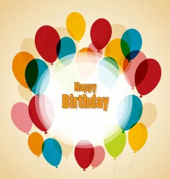 Happy birthday Stock Illustration