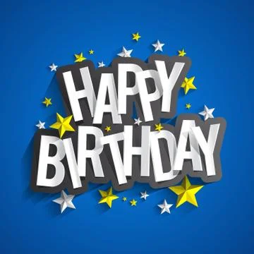 Happy Birthday Stock Illustration