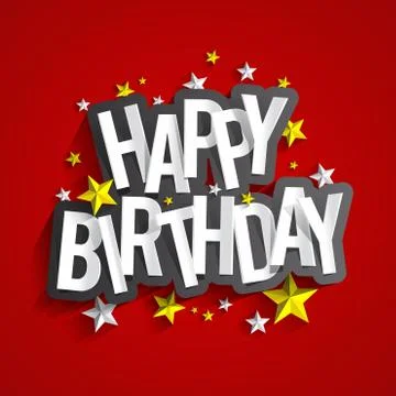 Happy Birthday Illustrazione stock