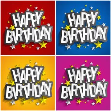 Happy Birthday Stock Illustration