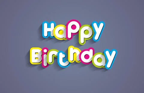 Happy Birthday Stock Illustration