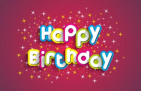 Happy Birthday Stock Illustration
