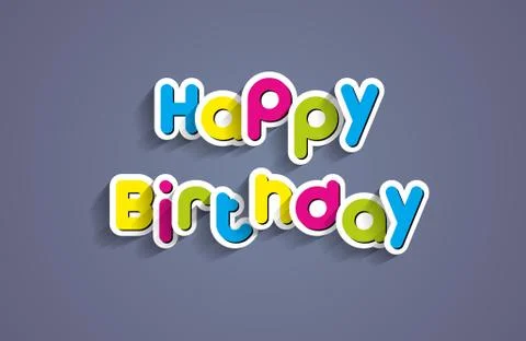 Happy Birthday Stock Illustration