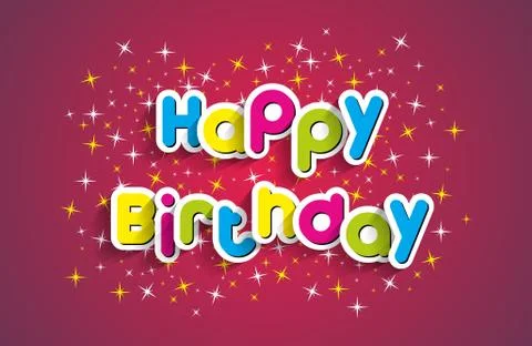 Happy Birthday Stock Illustration