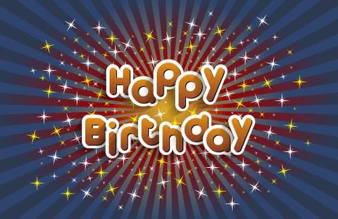 Happy Birthday Illustrazione stock