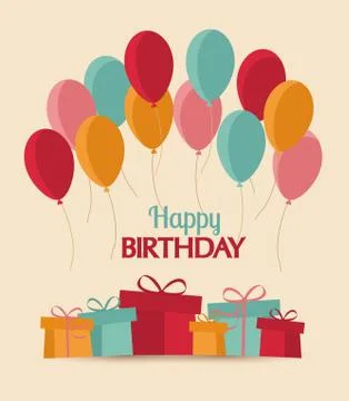 Happy Birthday Stock Illustration
