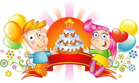 Happy Birthday Stock Illustration