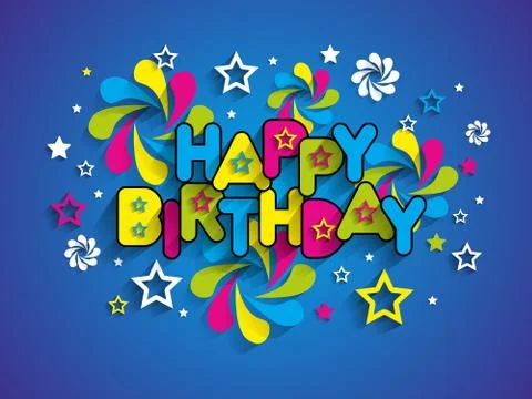Happy Birthday Illustrazione stock