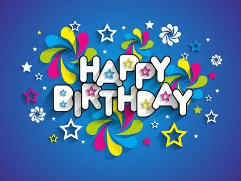 Happy Birthday Stock Illustration