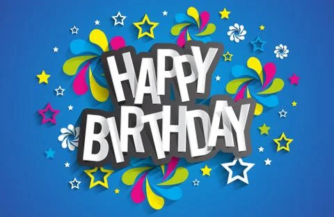 Happy Birthday Stock Illustration