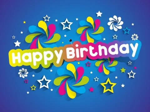 Happy Birthday Stock Illustration