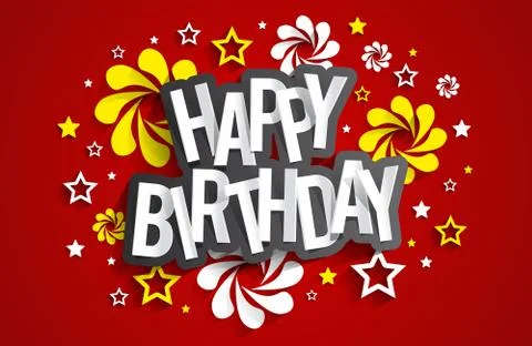 Happy Birthday Stock Illustration