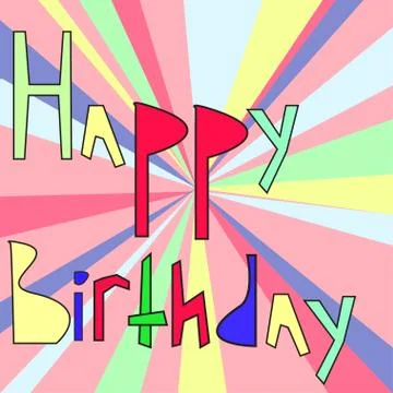 Happy Birthday Stock Illustration