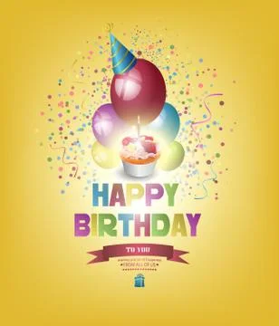 Happy Birthday Stock Illustration