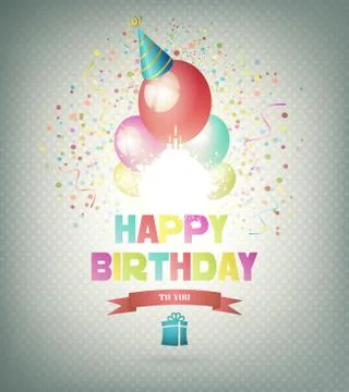 Happy Birthday Stock Illustration
