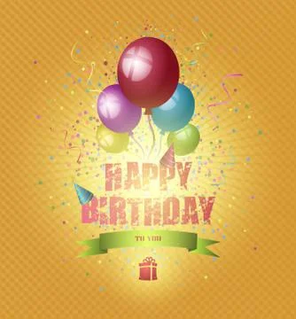 Happy Birthday Stock Illustration