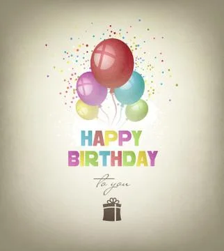 Happy Birthday Stock Illustration