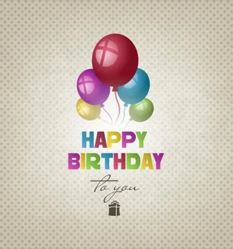 Happy Birthday Illustrazione stock